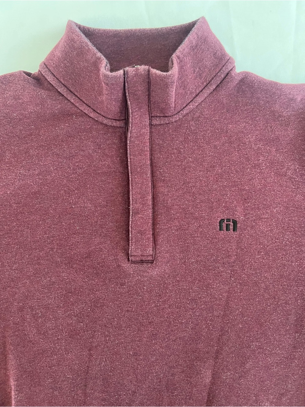 Travis Mathew Men's Quarter-Zip Sweater - Maroon